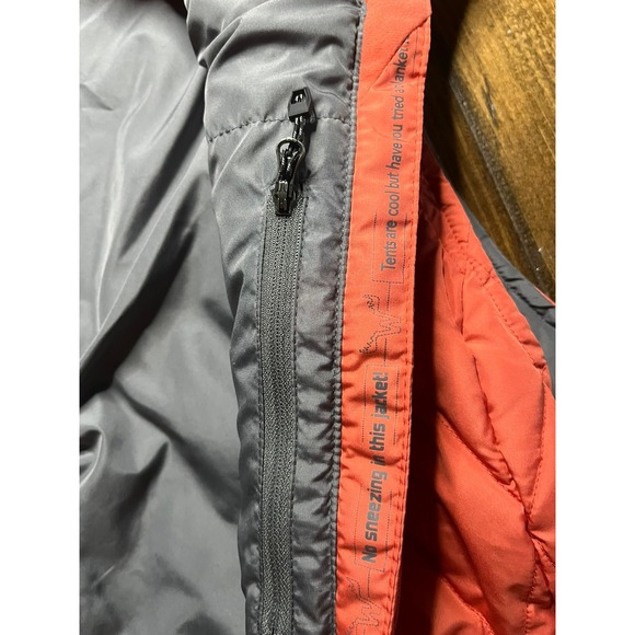 Moosejaw Mountaineering Womens Large Coral Pink Orange Diamond Quilt Puffer Vest - Picture 6 of 8